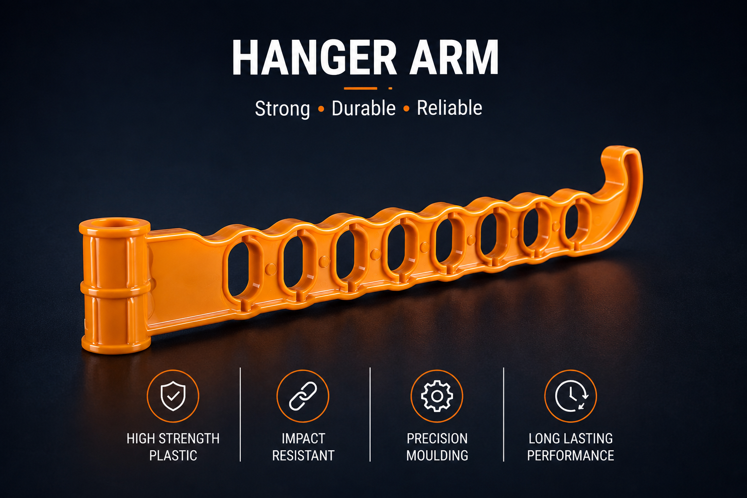 PPCP plastic hanger part for 3 tier cloth drying stand