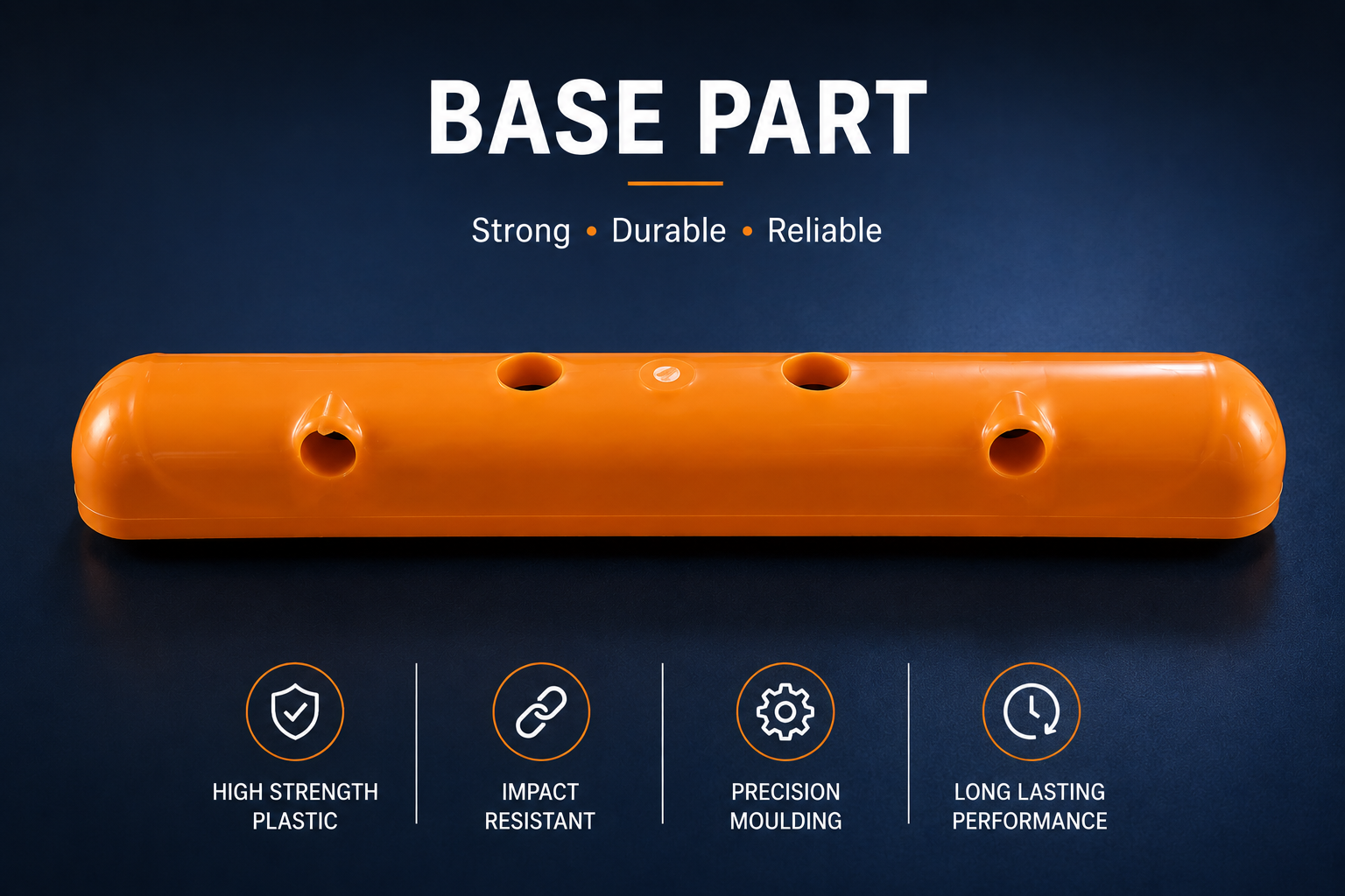 PPCP plastic base part for 3 tier cloth drying stand
